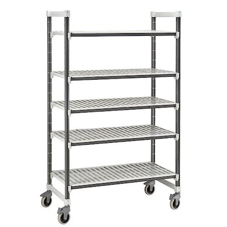 Cambro Shelving Unit, 54 in L, Speckled Gray EXMU215478V5480