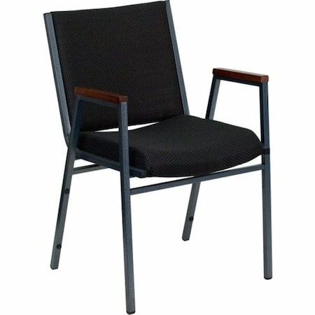 Flash Furniture Fabric Stack Armchair, Black XU-60154-BK-GG