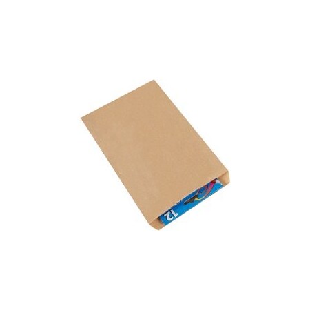 Bubblefast 2000-7 1/2 x 10 1/2'' Kraft Flat Merchandise Bags, 2000PK BFBGM102K