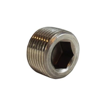 Midland Industries PLUG CTSK SKT HEX BARSTOCK 3/8IN MPT SST 63762