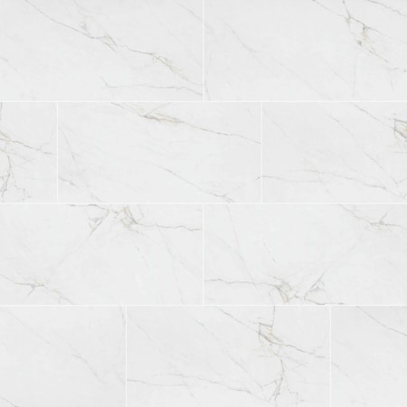 Msi Dymo Calacatta White 12in X 24in Glossy Ceramic Wall Tile, 8PK ZOR-PT-0881