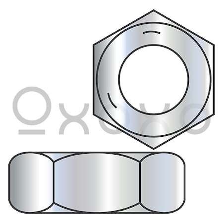 Oxoxo 3/8-24 Hex Jam Nut Grade 5 Zinc, 3000PK 427203
