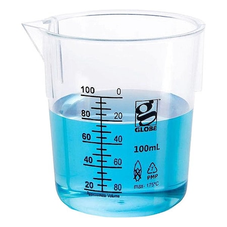 Zoro Select Beaker, Plastic, Colorless, PK12 3652-100