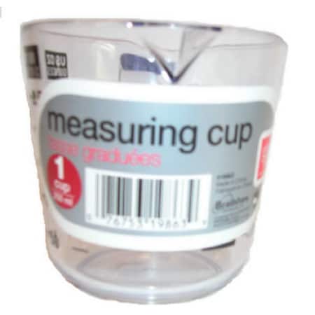 Good Cook 19863 High Impact Clear San Plastic Measuring Cup, 1 Cup GO576648