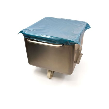 Detectamet Blue Polyethylene Tote Bin Cover, 32.67 in L, 26.18 in W, 0.02 in H 545D-1563-P01-X34