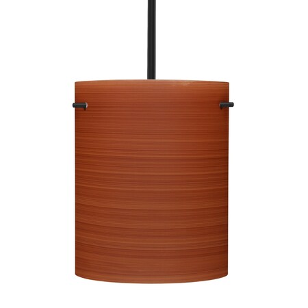 Besa Lighting Besa Tamburo 8 Stem Pendant, Cherry, Black Finish, 1x 100W MAX E26 Base 1TT-4006CH-BK