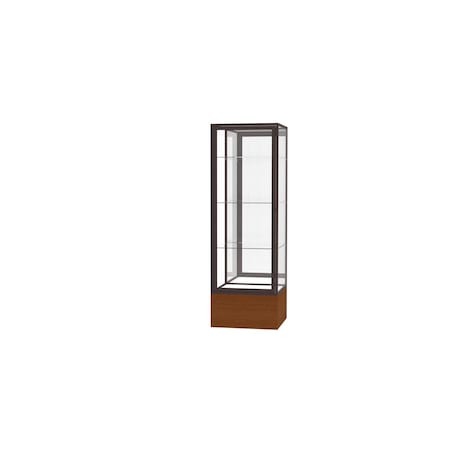 Ghent Floor Display Case 24x72x24, Mirror, Bronze 4024MB-BZ-MK