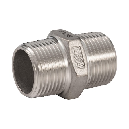 Proline Series Stainless Steel 3/4-in MIP x 3/4-in MIP Hex Nipple SN-875