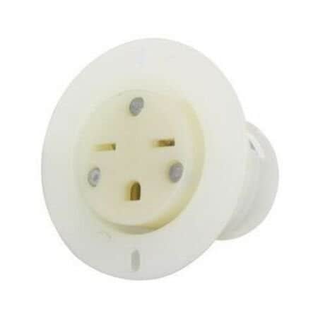 Leviton Industrial Grade Flanged Outlet 15 Amp, 250 Volt 15679-C
