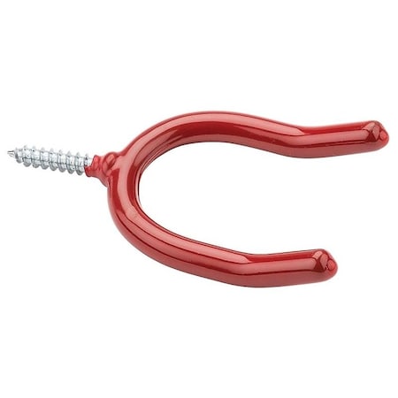 National Hardware V2210 Storage Hook, 12 lb, 1-5/8 in Opening, Screw Mounting, Steel, Red N188-004