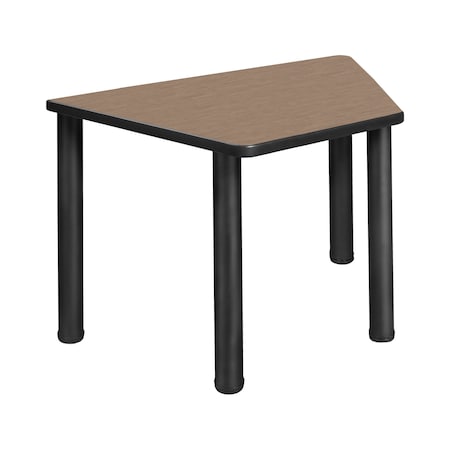 Regency Learning School Desk, 36 in W X Wood, Metal, Noble Oak / Black TSD36231918NOBPBK