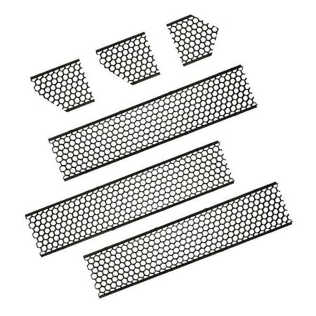Keystone Hexagonal Louver Kit for T Shape Series A Linear Arch Fixtures.  Louver compatible end caps sold sep KT-LALED-TA-LVR-1-KIT