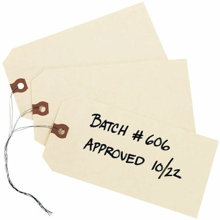Avery Shipping Tags with Wire, 11.5 pt, PK1000 12608