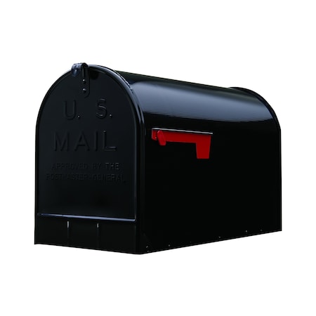 Architectural Mailboxes Stanley post mount mailbox, black (Jumbo) ST200BAM