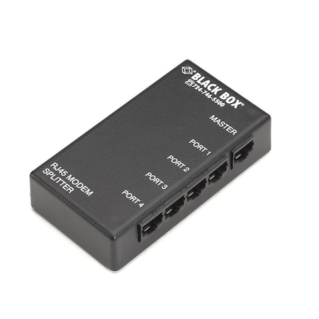 Black Box 4 Port Modem Splitter Rs232-Rj45 Format TL421A