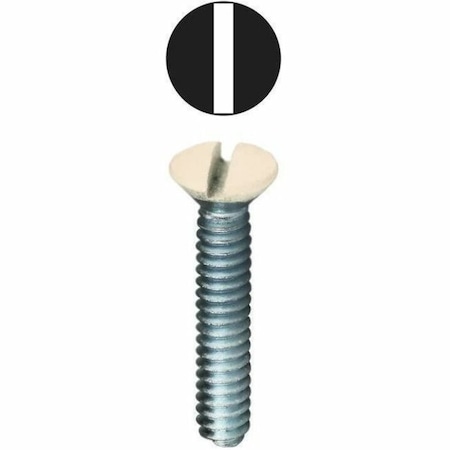 Dottie #6-32 x 3/4 in Slotted Oval Machine Screw, Zinc Plated Carbon Steel, 50 PK 415ALD