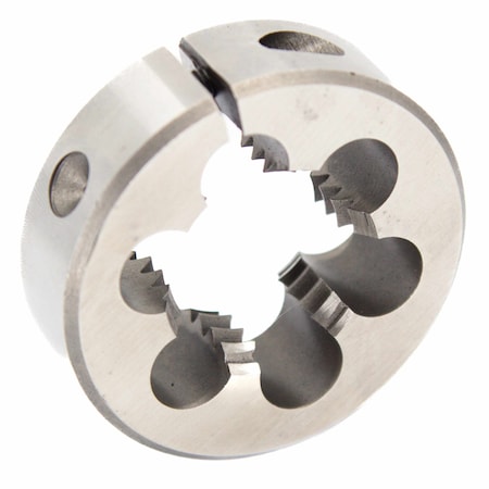 Drill America m14 X 1 Left Hand Reverse Thread  1-1/2in. OD HSS Round Adjustable Die, LH DWT Series DWTSMR112-14X1LH