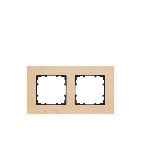 Siemens DELTA miro Frame 2-fold Authentic material maple Wood type wenge Dimensions 5TG1102-3