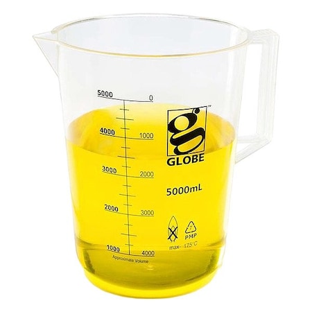 Zoro Select Beaker, Plastic, Colorless 3656-5M