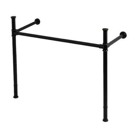 Kingston Brass Stainless Steel Console Sink Legs, Matte Black VPB36410