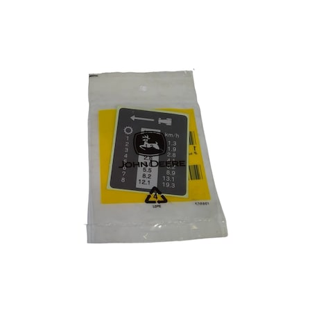 John Deere LABEL, JOHN DEERE OEM CH19217 CH19217