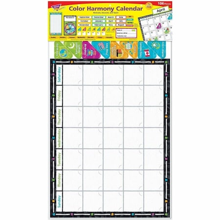 Trend Enterprises Color Harmony Calendar Bulletin Board Set T8430