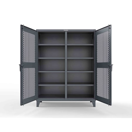 Strong Hold 12 GA Extreme Duty Ventilated (Diamond) Double Shift Cabinet 56-DS-V-248