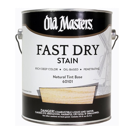 Fast Dry Stain Gal Old Masters Natural Tint Base Interior Oil-Based Wood Stain 60101