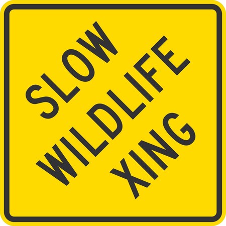 Lyle Slow Wildlife Xing, 36x36, Engineer Grade, Yellow G-16101-EG_36x36