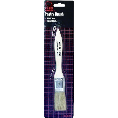 Chef Craft Pastry Brush, Wood, Natural Bristle 20393