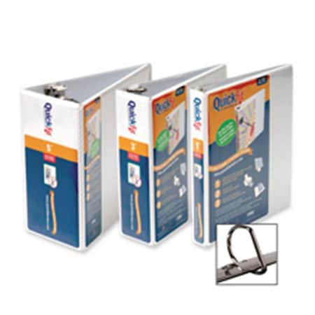 Stride Stride- Inc.  Quick Fit Binder- D-Ring- 3in.- 11-.25in.x11-.75in.- White STW87050