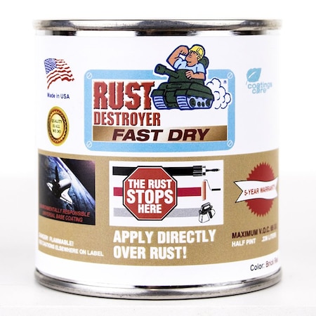 Advanced Protective Products 1/2 Pt 32716 Red Rust Destroyer Fast Dry Oil-Based Metal Primer 32713