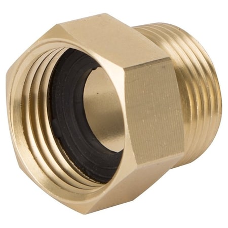 Landscapers Select Hose Connector, 3/4 x 3/4 in, MNPT x FNH, Brass, Brass GHADTRS-7