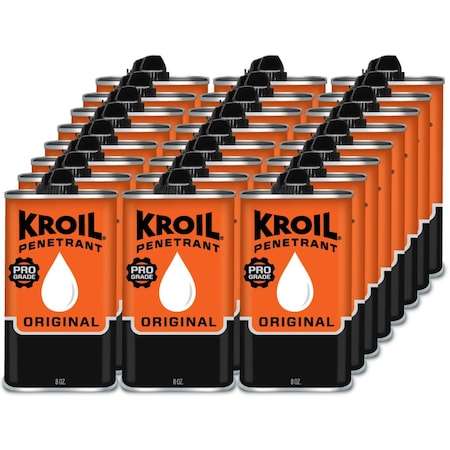 Kroil 8 Oz. Penetrating Oil, Industrial-Grade, Multipurpose, Rust Loosening, Penetrant, 24PK KL081C