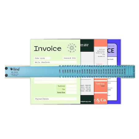 C-Line Products 2-1/2" x 23-1/2" Plastic General Document Sorter, 1/EA 30532