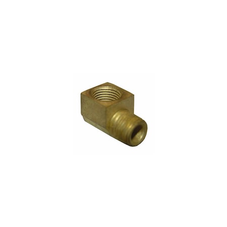Larsen Supply Co. 90-Degree Street Elbow, Lead-Free Brass, 1/4 MIP x 1/4-In.FPT 17-9073