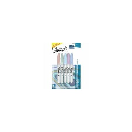 Sharpie Mystic Gems Permanent Markers, Fine Marker Point, Assorted Ink, 6PK 2136773