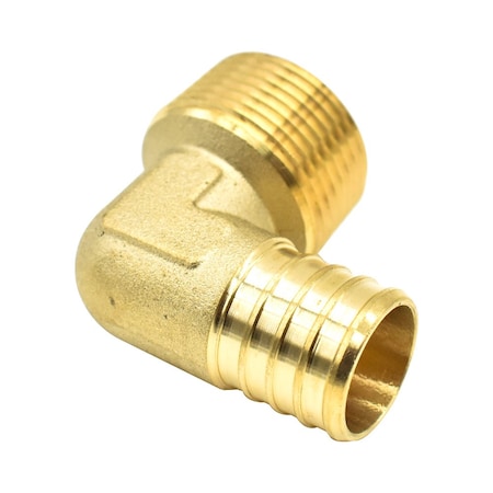 Thrifco Plumbing 1" x 1" Brass Elbow F1807 x MPT Lead Free - (PEX B) 7910139