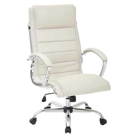 Office Star Products FL Series Executive Chair, Cream FL1327C-u28