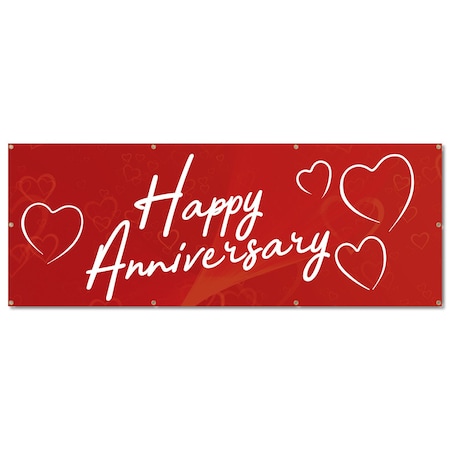 Signmission Happy Anniversary, 36 Inch, Banner B-96-30389