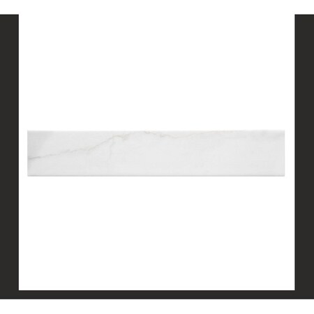 Andova Tiles SAMPLE-Porlan Tulane White 3-in. x 17-in. Subway Marble Look Matte Porcelain Wall & Floor Tile SAM-ANDPOR1257