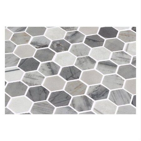 Andova Tiles SAMPLE-Avery 1-in. Honeycomb Polished Upcycled Glass Floor and Wall Mosaic Tile SAM-ANDAVE1247