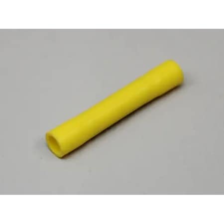 Nichifu Insulated Butt Connector, Flared, AWG 22-18 TMV B-0.5-YEL