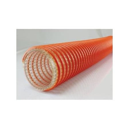 Jason Industrial 4 X 101 HD PVC FAB WATER SUCT, CORR CLEAR/ORANGE, SOLD IN 100 FOOT LENGTH INCREMENTS 3076-0400-100
