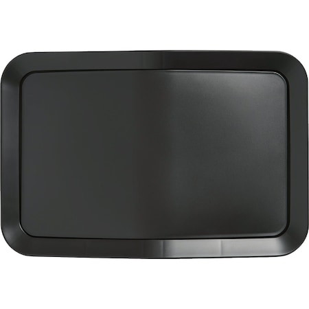 Rubbermaid 12.2 Gal. Black Swing-Top Wastebasket 2170117