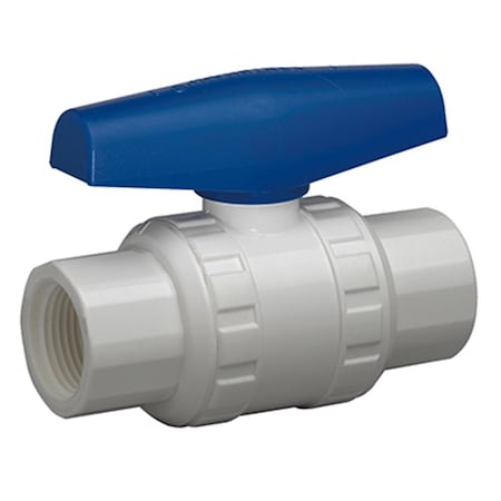 Gourmetgalley VBVP40B8B 2 in. PVC Schedule 40 Threaded Ball Valve - White GO3244707