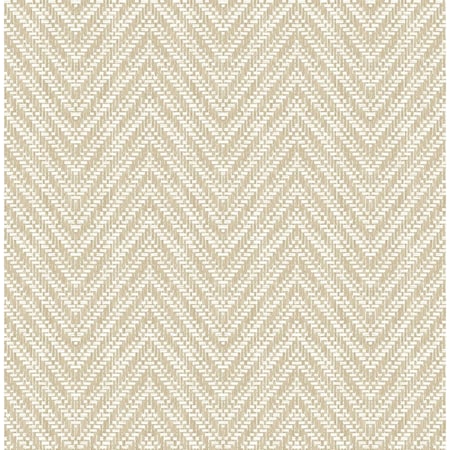 A-Street Prints Glynn Wheat Chevron Wallpaper 4122-27045