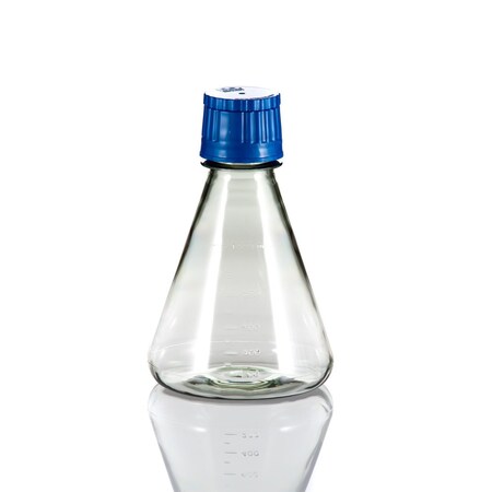 Tri Forest Enterprises RPI Erlenmeyer Flask Flat Bottom, Optically Clear, Sterile, 1000 ml, PC, 6PK 400870-1000
