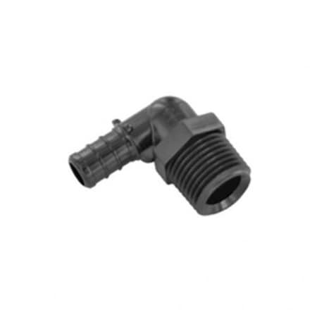 Bookazine 0.5 PEX x 0.5 MPT in. Ecopoly Elbow TI653667