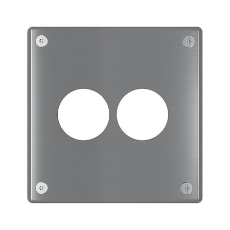 Legrand Wall Plate, 5.54" W, Stainless Steel WSP62N911PS